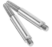Healeved 2 Piezas Piedras de Afilar para Motosierra de Alta Resistencia y Pulido, Hechas de Hierro y Corindón, Ligeras y Duraderas para Metal y Madera