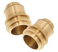 Healeved 2 Piezas Portalámparas Diseño de Doble Anillo de Aluminio E27 Metálico Resistente a Deformaciones y Fácil Instalación Vintage para Lámparas Colgantes en Cafés y Salones