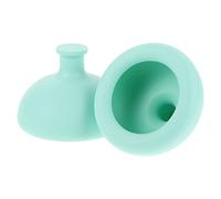 Healeved 2 Piezas Pres a Presión Masaje de Tambor Tazas de Lactancia Silicona Tazas de Esputo Massagers de Sputum Removedor por La Incapacidad