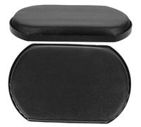 Healeved 2 piezas Reposapiés para Silla de Ruedas de Cuero Negro Cojín de Soporte para Pantorrilla Reemplazo Duradero para Accesorios de Sillas de Ruedas Manuales y Eléctricas