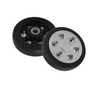 Healeved 2 Piezas Ruedas de Repuesto Silenciosas de 50x12 Mm para Maletas Material Pu y Soporte para Cargas Pesadas, Ideales para Reparación en Viajes y Transporte