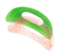 Healeved 2 Piezas Tabletas De Masaje Gua Sha Ejercitador De Mandíbula Deportista Desencadenar Reflexología Facial Herramienta De Masaje Palo De Tablero De Raspado Resina