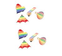 Healeved 2 Series Broche De Patas Para Los Hombres Orgullo Alfileres De Ropa Esmalte Broche De Autoestima Alfiler Para El Vestido Aleación De Zinc 4 Piezas*2
