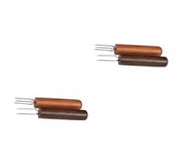 Healeved 2 Series De Extensión Extensor De Moxibustión Herramienta De Prolongación De Calor Moxa Tenedor De Moxibustión Portátil Palo De Palo De Rosa 2 Piezas*2