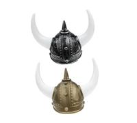 Healeved 2 Sombreros Vikingos Para Hombre Casco Con Cuernos Casco Medieval Sombrero Vikingo Con Cuernos Tocado Para Parejas Con De