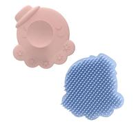 Healeved 2 Uds Cepillo De Baño Esponja Exfoliante Corporal Champú Peine Esponjas De Limpieza Depuradores De Silicona Que Sostienen Cepillos De Ducha Cepillo Corporal De Baño Para Masaje