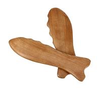 Healeved 2 Uds Tablero De Raspado Herramientas Para El Hogar Guasha Tablero De Raspado Masaje Raspador Madera Marrón Tabla De Afeitar Masaje Madera Herramienta Guasha Herramientas De