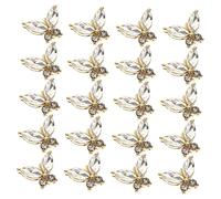 Healeved 20 Piezas Accesorios Para Uñas Con Mimbre Skimmer De Red De Piscina Imanes De Cocina Para Nevera Clavos Pegatinas De Uñas Flor Accesorios Decoracion Neto Golden Aleación