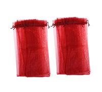 Healeved 20 Piezas Bolsa Para Envasar Vino Tinto Bolsa De Organza Transparente Cordón De Boda Para Botellas De Vino