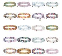 Healeved 20 Piezas de Cadenas de Cintura Bohemias Cuentas Vientre, Decorativas, Fáciles de Poner y Quitar para Fiestas y Clubes Nocturnos
