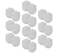 Healeved 20 Piezas Placas de Armadura Medieval de Acero Inoxidable Plateado, Materiales para Fabricación de Armaduras con Láminas, Suministros para Cosplay y Recreación Histórica