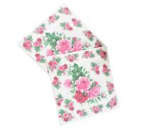 Healeved 20 Piezas Servilletas de Papel Flores Rosas para Boda y Cumpleaños, Diseño Único Estampado Floral, Tamaño 33x33cm, Papel Decorativo para Mesa