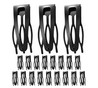 Healeved 20 pinzas negras para el pelo para mujer: mini pasadores metálicos para el flequillo frontal y lateral, ideales para usar todo el día.