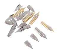 Healeved 20 Puntas de Repuesto Aplicables para Pluma Estilográfica Puntas Metálicas de Acero 038Ef 05F 05Mm Surtido 20 Piezas para Caligrafía Pintura y Escritura Profesional