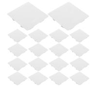 Healeved 20 Unidades Placa de Cubierta para Interruptor de Luz de Pvc, Diseño Cuadrado y Plano, Protección Integral Resistente a Deformaciones Ambiente