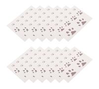 Healeved 20 Unidades Tatuaje Temporal de Gato Adhesivo Seguro y Fácil de Aplicar con Cambio de Color por Temperatura Diseño de Huellas Felinas para Piel Sensible