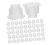 Healeved 200 Piezas Aromatherapy Bottle Caps Transparent Plastic Plugs With Precision Hole For Essential Oil Diffuser Bottles Controlled Dispensing For Cars Homes Offices