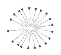 Healeved 20piezas Braid Maker Heart Design Hair Beader Tool Aplicador Rápido Para Perlas Herramienta De Automático Para Coletas Accesorios De Color Negro