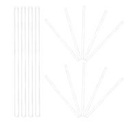 Healeved 20piezas Varilla Agitadora de Vidrio Resistente de Borosilicato con Ambas Puntas Redondas para Laboratorio y Mezclas Transparente Reutilizable