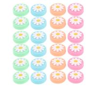 Healeved 24 Piezas Unidades Tapas de Joystick de Silicona para Diseño Floral con Colores Fáciles de Instalar Antideslizantes y Estilizadas para Personalizar Tu Mando