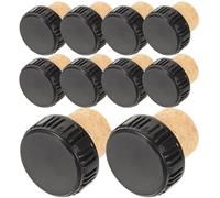 Healeved 24 Tapones de Madera para Botellas de Vino Sello Hermético y Diseño en Forma de T, Resistentes a Deformaciones y Roturas, Ideales para Conservar Vino