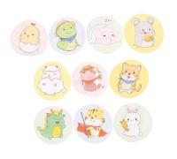 Healeved 240piezas Vendajes Adhesivos Redondos Para De Animales De Dibujos Animados Mini Tiras Para Heridas Hidrocoloides Impermeables y Transpirables Perfectos Para Bebés y