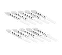 Healeved 24piezas Brochas De Silicona Para Labios Aplicadores De Maquillaje Para Labios y Bálsamo Labial Set Portátil Mango Cómodo y Diseño Compacto