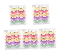 Healeved 25pares Fake Eyelashes for Cosplay and Party Makeup Natural Look Lightweight and Comfortable Extensions Suitable for Day Night Looks