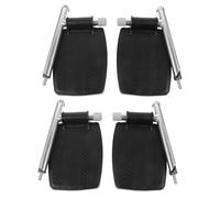 Healeved 2par Reposapiés Aplicables Abatibles Para Sillas De Ruedas y Transporte Presillas De Talón Accesorios De Repuesto Para Pedales Estables