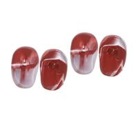 Healeved 2pares Cubiertas De Oído De Silicona Impermeables Para Tinte De Cabello De De Oído Reutilizables Para Salones y Uso Personal
