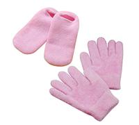 Healeved 2pares Guantes Hidratantes Manos Luvas y Calcetines Spa Reparación Pies Secos Gel Aceites Esenciales