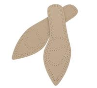 Healeved 2pares of Breathable Cow Leather Insoles for High Heels Anti-sweat and Anti- Comfortable and Lightweight Footpads for Pointed Shoes