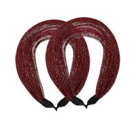 Healeved 2piezas Anchas Para Mujer Cintas De Cabello Antideslizantes Accesorios De Moda Para Cubrir Cabello Bandas Elásticas Para y Ocasiones Especiales
