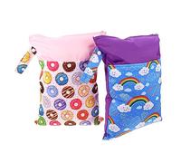 Healeved 2piezas Bolsa De Almacenamiento Para Guardar Compresas Higiénicas Pañales y Otros Artículos De Higiene Femenina Bolsa Doble Cremallera Para Uso Diario Casa o Viaje