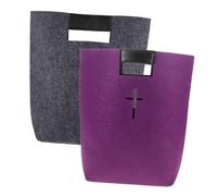 Healeved 2piezas Bolsa De Biblia De Fieltro Estilo Elegante y Gran Capacidad Bolsa De Compras Multifuncional Para Iglesia y Almacenamiento Diario Diseño Práctico y Reutilizable Para