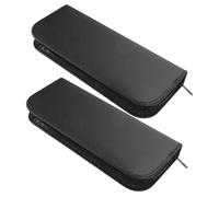 Healeved 2piezas Bolsa De Tijeras De Cuero para Barbería Unidades Estuches para Tijeras De Peluquero para Profesional