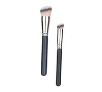 Healeved 2piezas Brochas De Maquillaje Profesional Herramientas De Base y Para Mujeres Sintética Suave Para Acabado