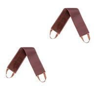 Healeved 2piezas Cinturón De Loción Para Pintura De Cuerpo Herramienta Para Aplicar y Protector Solar Cinta Para y Estiramiento De Espalda Color Marrón