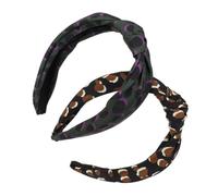 Healeved 2piezas Diadema Ancha Para Mujer De Estilo Moderno Accesorios De Moda Para Yoga y Ejercicio Diseño De Leopardo Para Uso Diario y Eventos Sociales