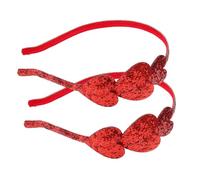 Healeved 2piezas Diademas De Rojo Para Niñas Accesorios De Fiesta y Celebraciones Para y Navidad