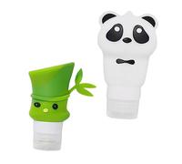 Healeved 2piezas Dispensadores De Gel De Ducha y Loción Botellas De Emulsión Viaje y Fácil Apertura