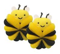 Healeved 2piezas Esponja De Baño Infantil Forma De Cartoon De Suave Loofah Para Ducha Para Limpieza y Diversión El Baño