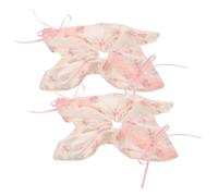 Healeved 2piezas Lazo De Pelo De Encaje Para Niña Coleteros De Satén Diseño Floral Ligas Pelo Para Trenzas