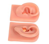 Healeved 2piezas Modelo Oreja Silicona Oreja Simulación Piercing Práctico Para Entrenamiento