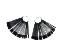 Healeved 2piezas Muestras De Esmalte De Uñas Láminas Forma De Abanico Para Práctica De Uñas y Expositores De Artísticas Tarjeta De Exhibición De