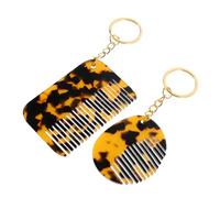 Healeved 2piezas Para Hombre Peine De Viaje De De De Viaje Portátil De Peluquero Dual Función