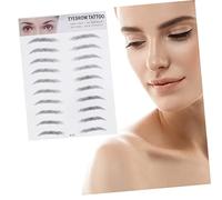 Healeved 2piezas Pegatinas Para Cejas De Imitación Herramientas Para Cejas Efecto De Pelo Para Hombres y Mujeres Para Maquillaje Diario