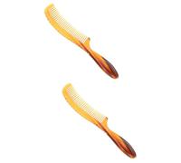 Healeved 2piezas Peine De Cuerno Portátil Para Cabello Fino Antiestático y Desenredante Para Uso Doméstico y Viajes Diseño Compacto y Elegante