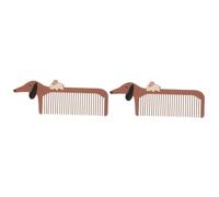 Healeved 2piezas Peine De Viaje Portable Diseño De Animales Peine Para Mujeres y Niñas Para Cabello Seco y Húmedo Para y Uso Diario