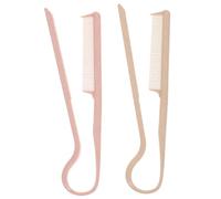 Healeved 2piezas Peine Rectificador v Plástico Para Peinados Herramienta De Estilización y Separación De Cabello Para Salón y Uso Diario